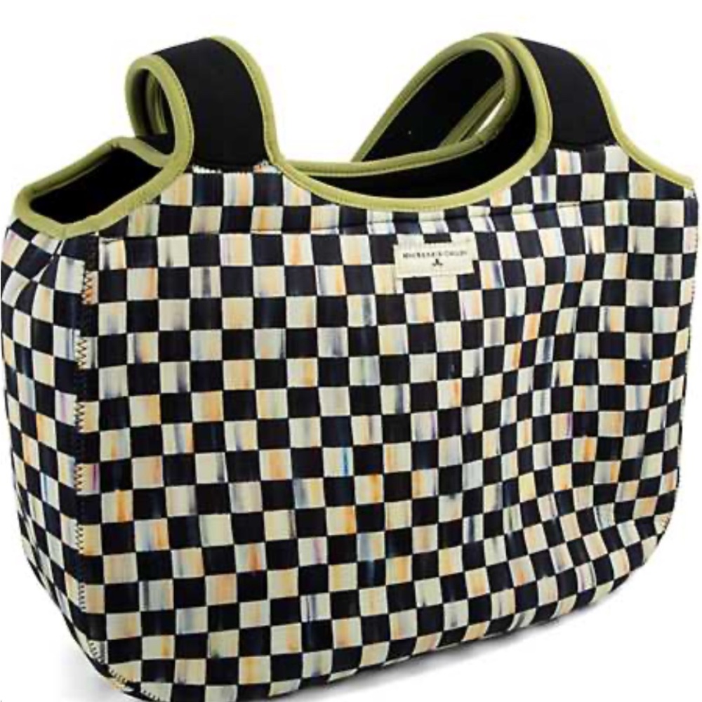 MACKENZIE CHILDS CHECKERED TOTE
